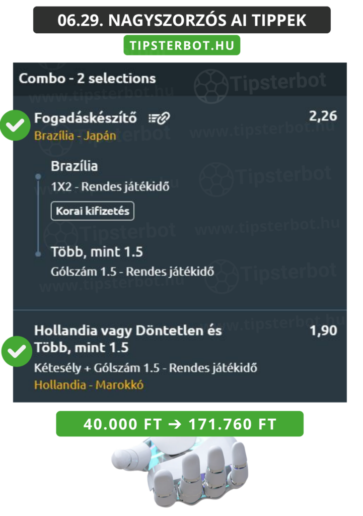 Mai AI Tippmix Tippek Ingyen Szelvény - 2026-06-30T085615.634