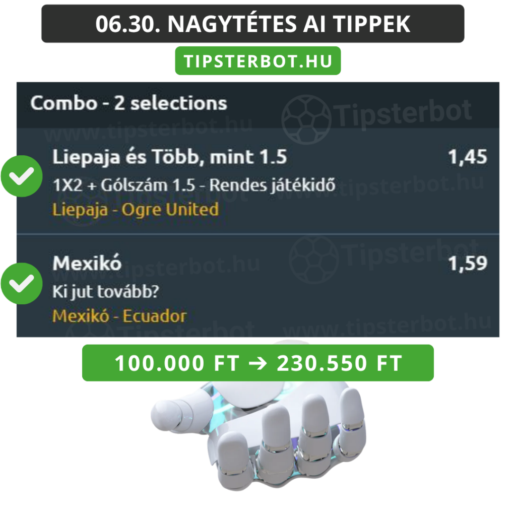 Mai AI Tippmix Tippek Ingyen Szelvény - 2026-07-01T074920.150