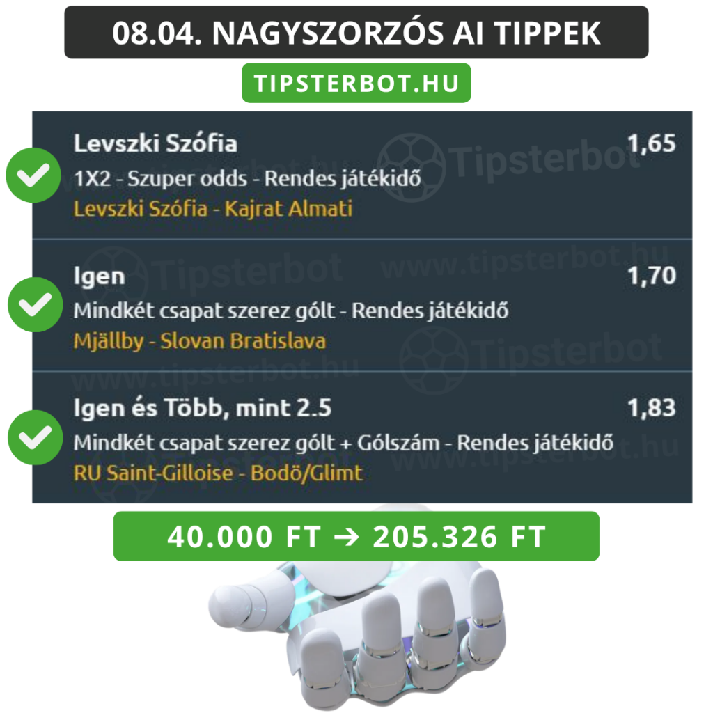 Mai AI Tippmix Tippek Ingyen Szelvény - 2026-08-05T111824.138