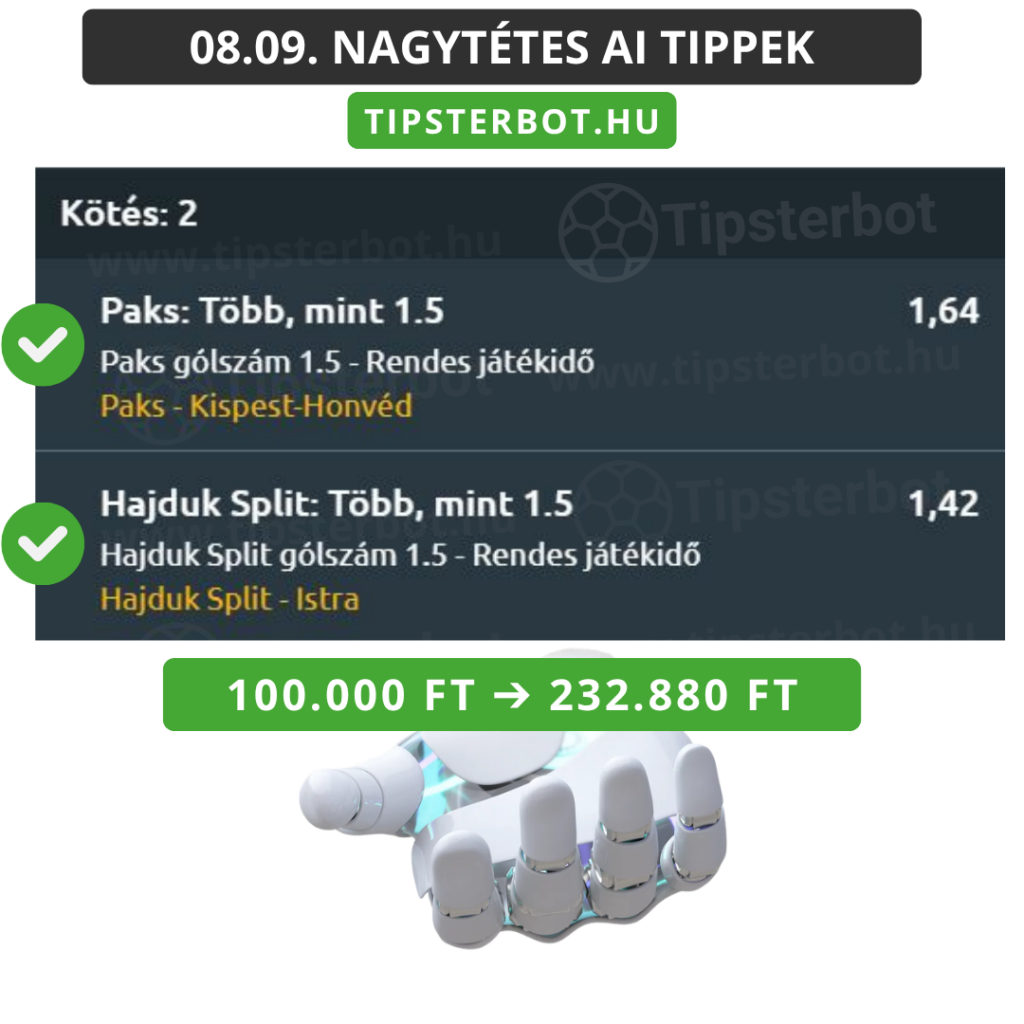 Mai AI Tippmix Tippek Ingyen Szelvény - 2026-08-10T092905.739