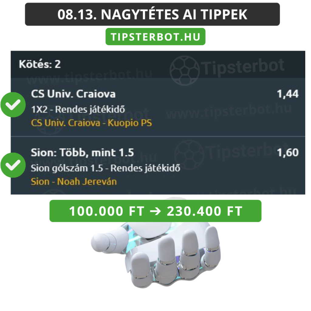Mai AI Tippmix Tippek Ingyen Szelvény - 2026-08-14T094710.348