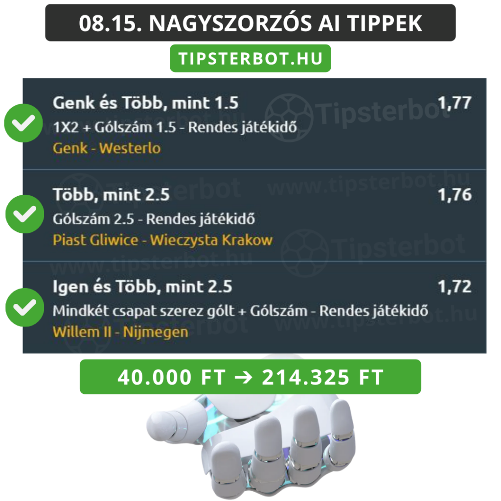 Mai AI Tippmix Tippek Ingyen Szelvény - 2026-08-16T073018.454