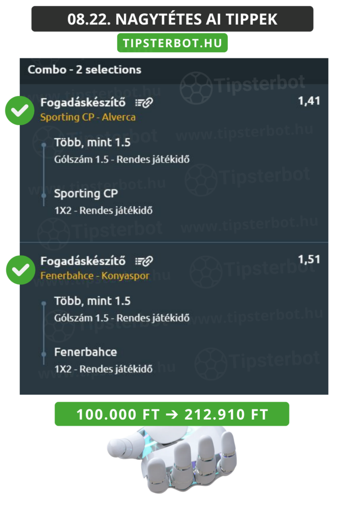Mai AI Tippmix Tippek Ingyen Szelvény - 2026-08-23T082306.107