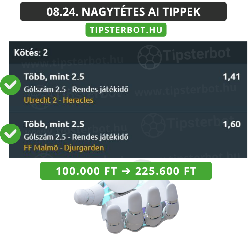 Mai AI Tippmix Tippek Ingyen Szelvény - 2026-08-25T073015.502