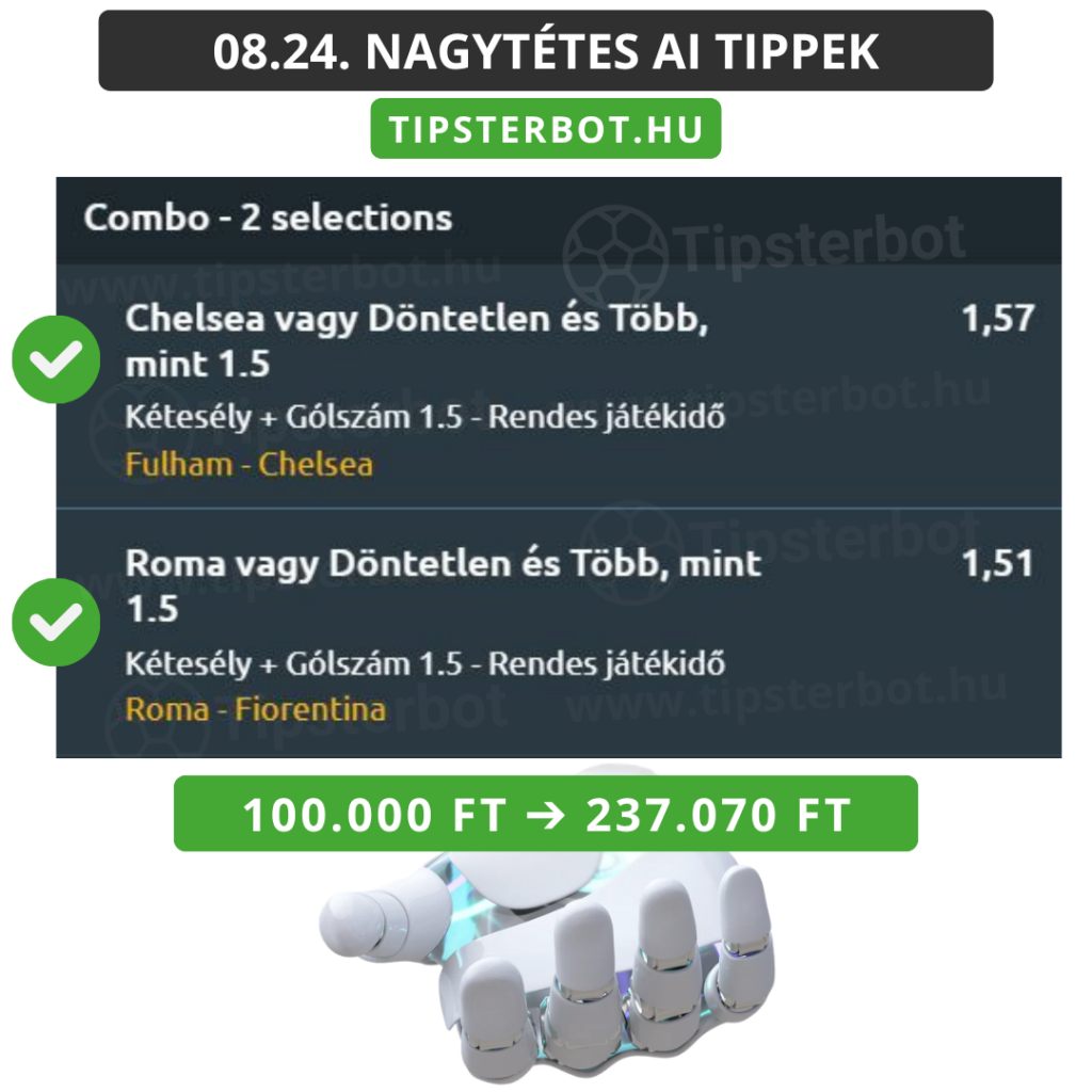Mai AI Tippmix Tippek Ingyen Szelvény - 2026-08-25T073119.955