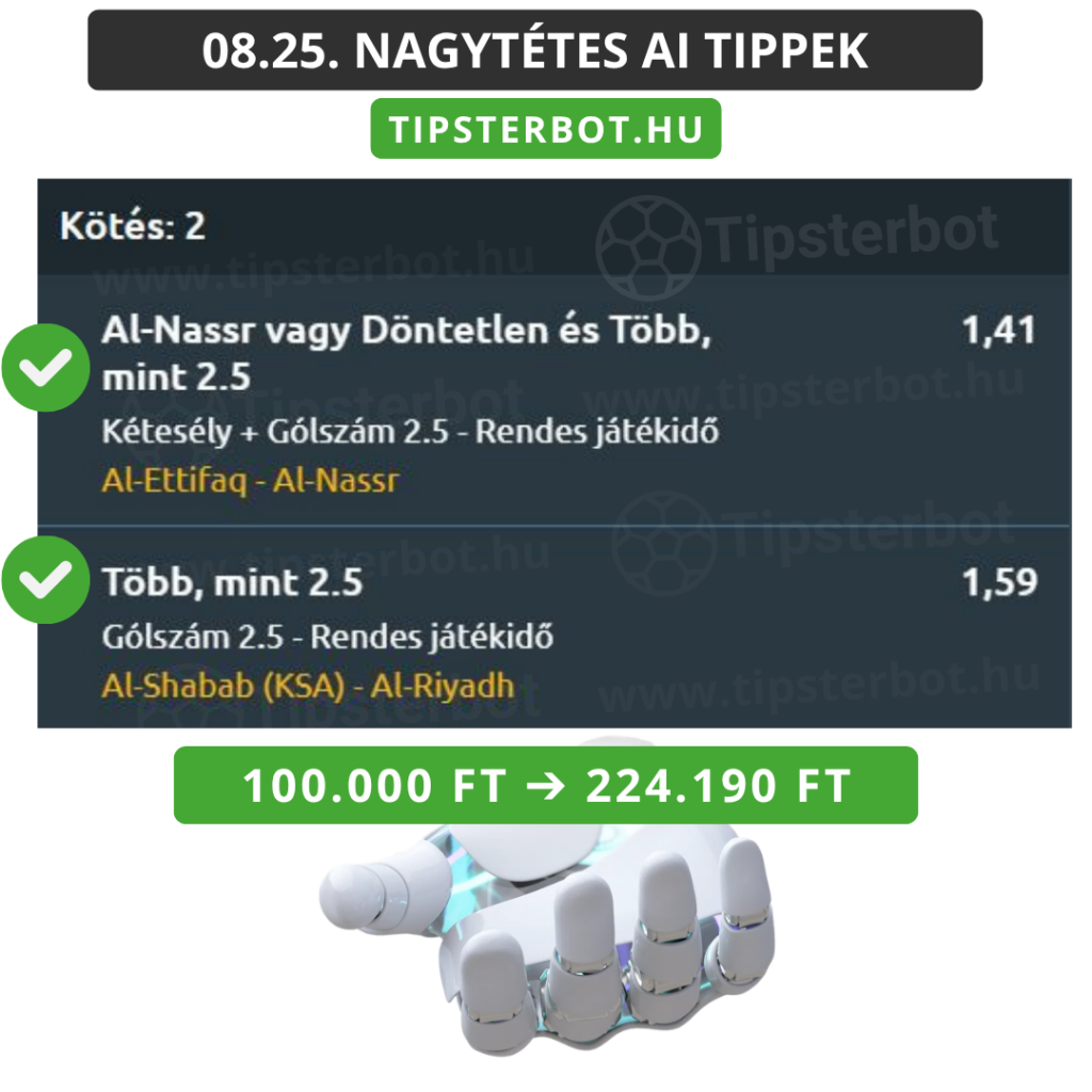 Mai AI Tippmix Tippek Ingyen Szelvény - 2026-08-26T062437.879