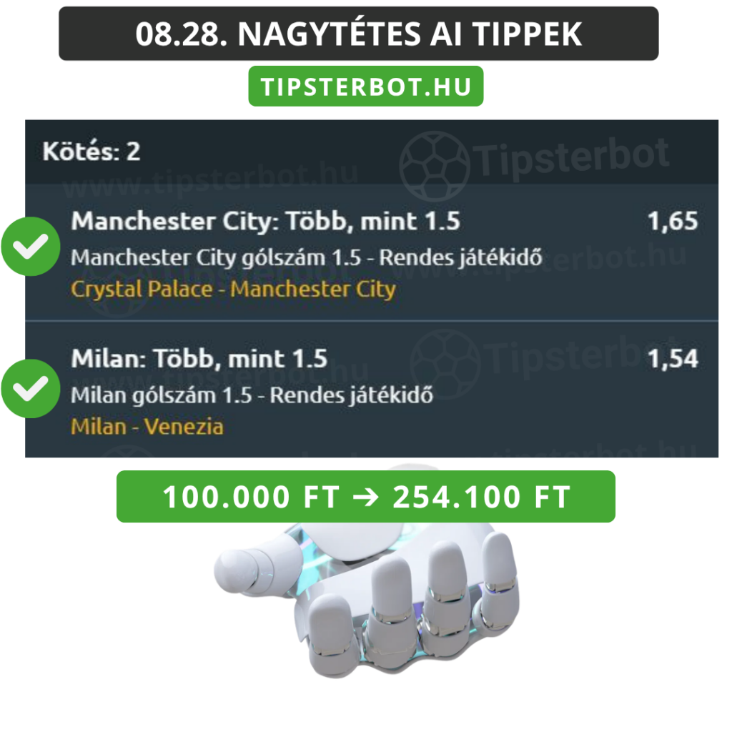 Mai AI Tippmix Tippek Ingyen Szelvény - 2026-08-29T082417.813
