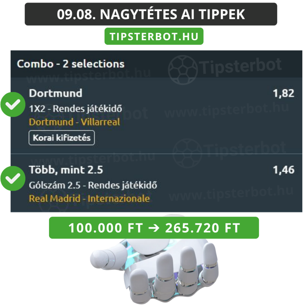 Mai AI Tippmix Tippek Ingyen Szelvény - 2026-09-09T062823.700