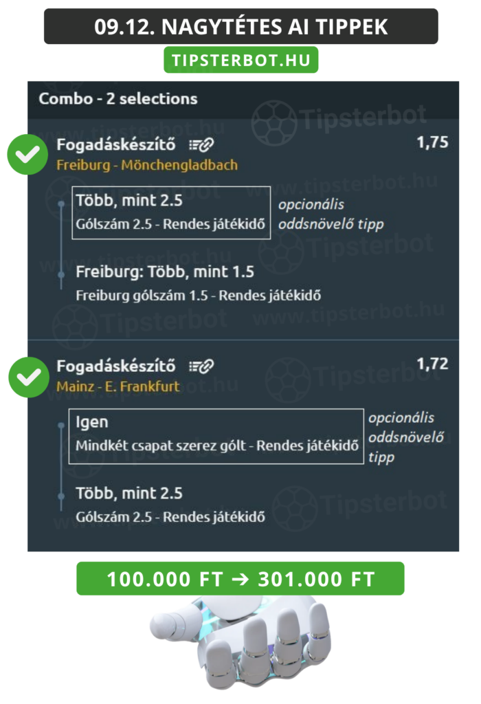 Mai AI Tippmix Tippek Ingyen Szelvény - 2026-09-12T214306.009