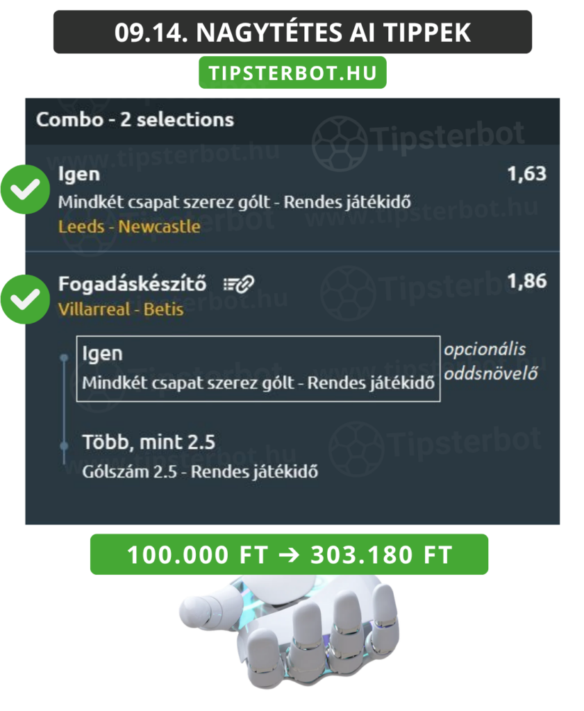 Mai AI Tippmix Tippek Ingyen Szelvény - 2026-09-15T062851.613