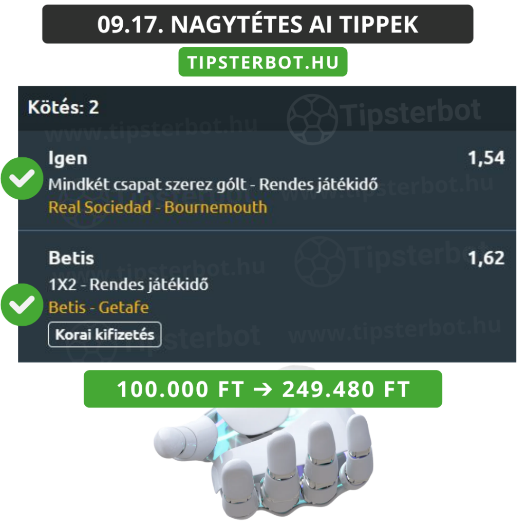 Mai AI Tippmix Tippek Ingyen Szelvény - 2026-09-18T091449.200